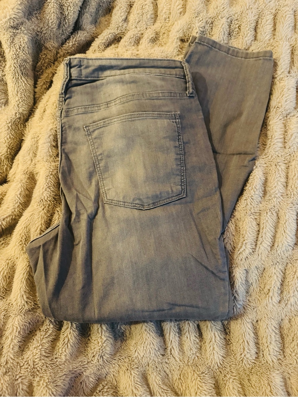 Classic Back Pocket Denim Jeans - Slate Gray